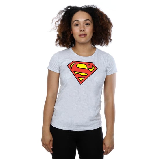 DC Comics Womens/Ladies Superman Logo Cotton T-Shirt (Heather Grey) - Image 2