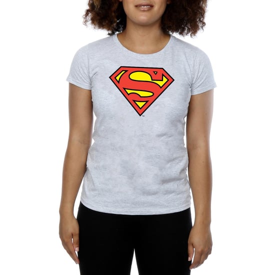 DC Comics Womens/Ladies Superman Logo Cotton T-Shirt (Heather Grey) - Image 3