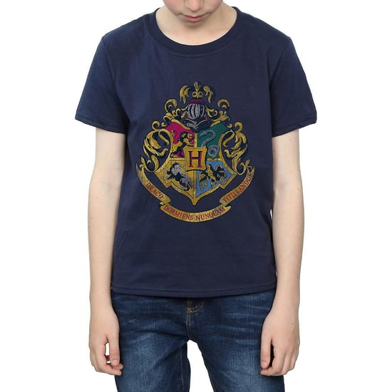 Harry Potter Jongens Hogwarts Crest Katoenen T-Shirt (Marineblauw) - Image 3