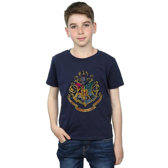 Harry Potter Jongens Hogwarts Crest Katoenen T-Shirt (Marineblauw) - Image 4