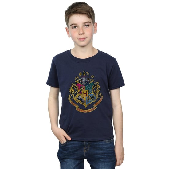 Harry Potter Jongens Hogwarts Crest Katoenen T-Shirt (Marineblauw) - Image 6