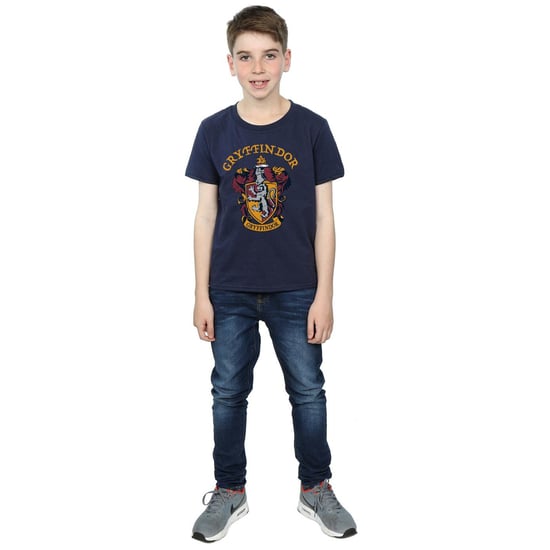 Harry Potter Jongens Gryffindor Katoenen T-Shirt (Marineblauw) - Image 6