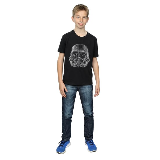 Star Wars Jongens Stormtrooper Krabbel Helm T-Shirt (Zwart) - Image 2