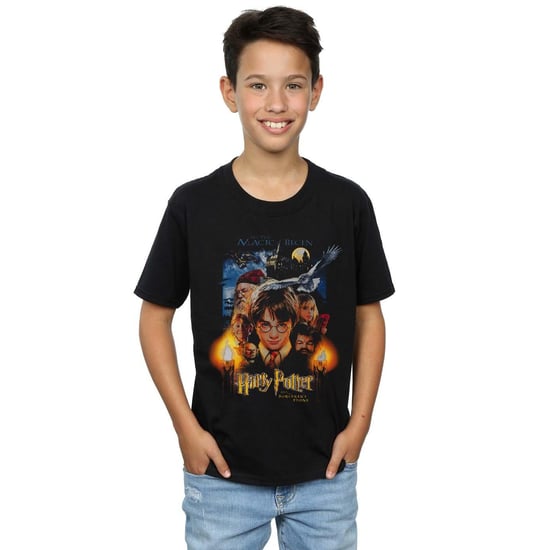 Harry Potter Jongens De Steen der Tovenaars Poster T-Shirt (Zwart) - Image 2
