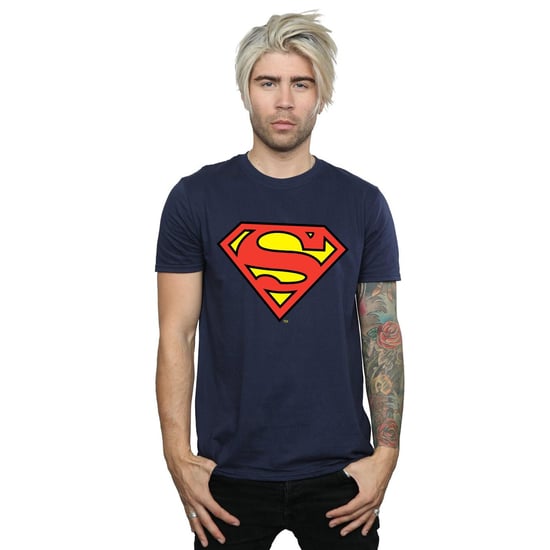DC Comics Mens Superman Logo T-Shirt (Navy Blue) - Image 2