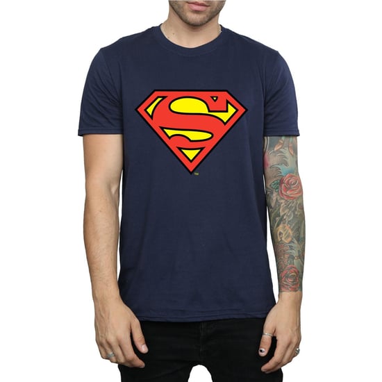 DC Comics Mens Superman Logo T-Shirt (Navy Blue) - Image 3