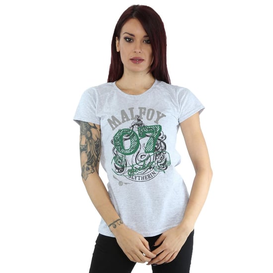 Harry Potter Dames/Dames Malfoy Slytherin Katoenen T-Shirt (Sportgrijs) - Image 2