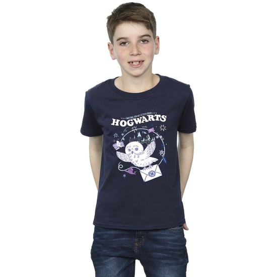 Harry Potter Jongens Uil Brief Van Zweinstein T-Shirt (Marineblauw) - Image 2