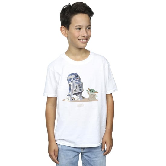 Star Wars Jongens The Mandalorian R2D2 en Grogu T-Shirt (Wit) - Image 3