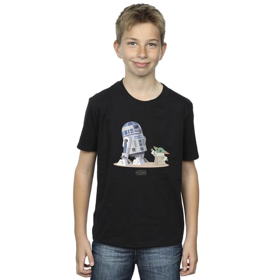 Star Wars Jongens The Mandalorian R2D2 en Grogu T-Shirt (Zwart) - Image 3