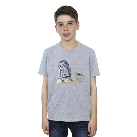 Star Wars Jongens The Mandalorian R2D2 en Grogu T-Shirt (Sportgrijs) - Image 3