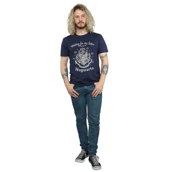 Harry Potter Heren Hogwarts Wachten Op Mijn Brief T-Shirt (Marineblauw) - Image 4