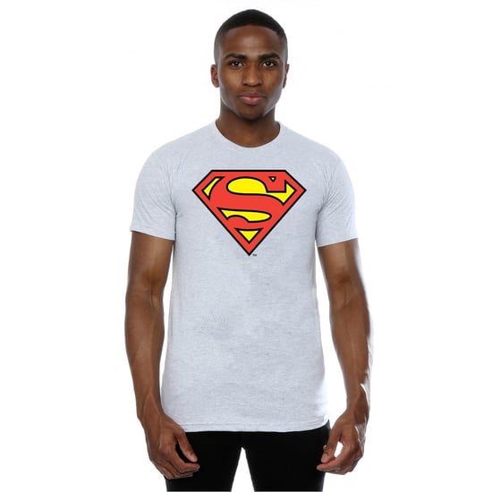 DC Comics Mens Superman Logo T-Shirt (Heather Grey) - Image 2