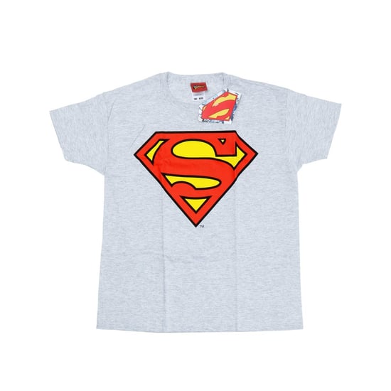 DC Comics Jongens Superman Logo T-Shirt (Heide Grijs) - Image 1