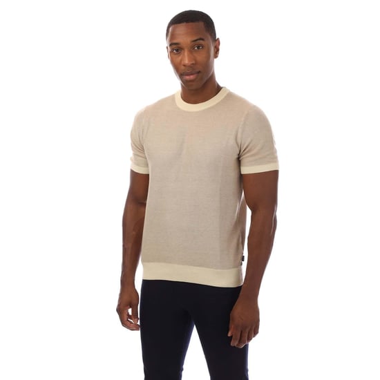 Hugo Boss Gebreid heren T-shirt (Beige) - Image 1