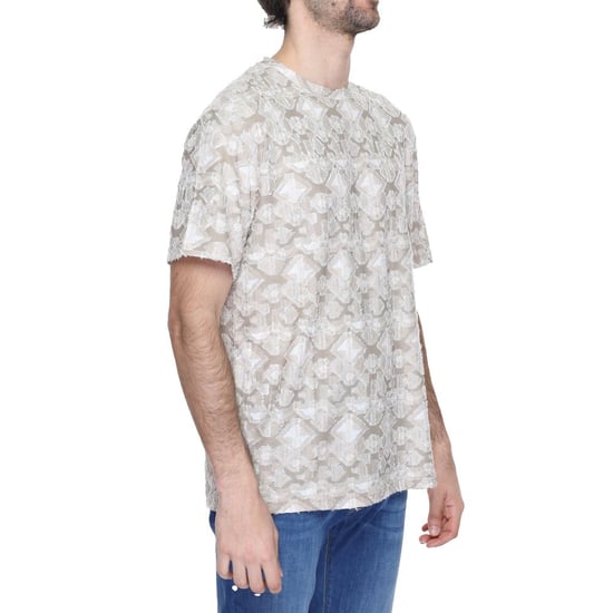 Beige Texturerad T-shirt Modell An13368100127ro - Image 3