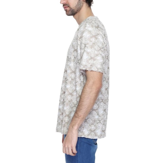 Beige Texturerad T-shirt Modell An13368100127ro - Image 4