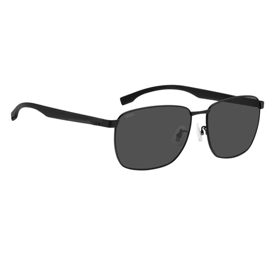 Hugo Boss Rechthoekige zonnebril heren (Donker Ruthenium/Grijs) - Image 3