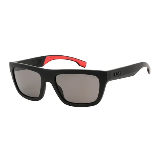 Hugo Boss Mens 1450/S 0003 M9 Polarised Sunglasses (Matt Black/Grey) - Image 2