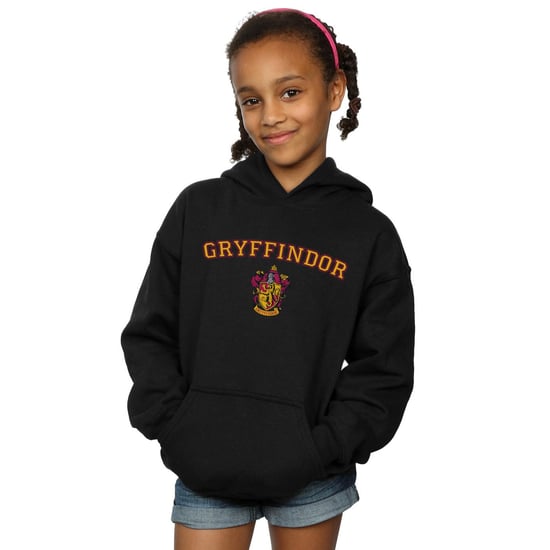 Harry Potter Meisjes Gryffindor Crest Hoodie (Zwart) - Image 2