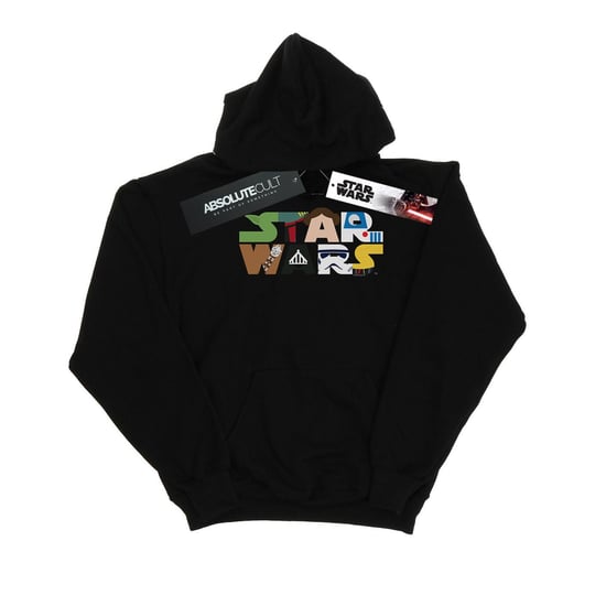 Star Wars Jongens Karakter Logo Hoodie (Zwart) - Image 1