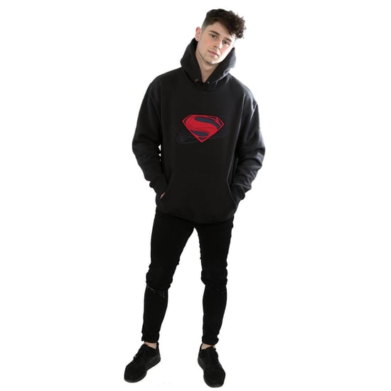 DC Comics Heren Justice League Movie Superman Logo Hoodie (Zwart) - Image 4