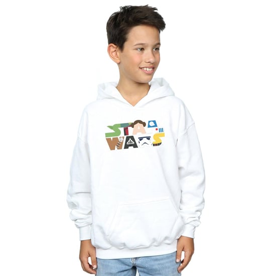 Star Wars Jongens Karakter Logo Hoodie (Wit) - Image 2