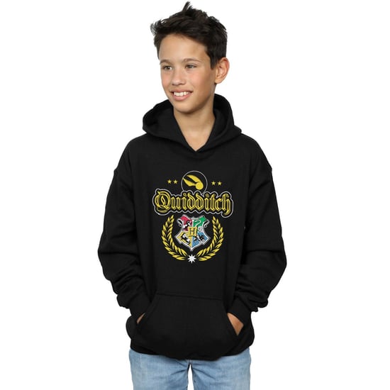 Harry Potter Jongens Zwerkbal Crest Hoodie (Zwart) - Image 2