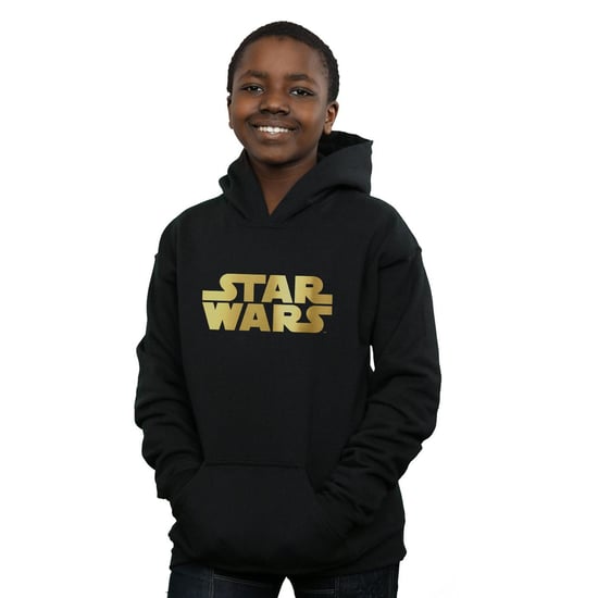 Star Wars Jongens Goud Logo Hoodie (Zwart) - Image 2
