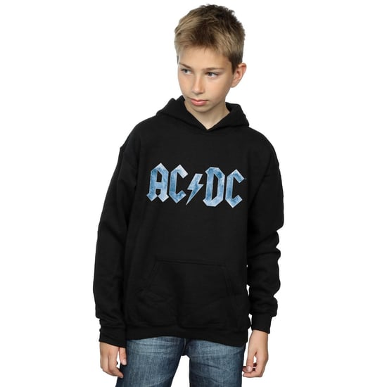 AC/DC Jongens Blauw Ijs Logo Hoodie (Zwart) - Image 2