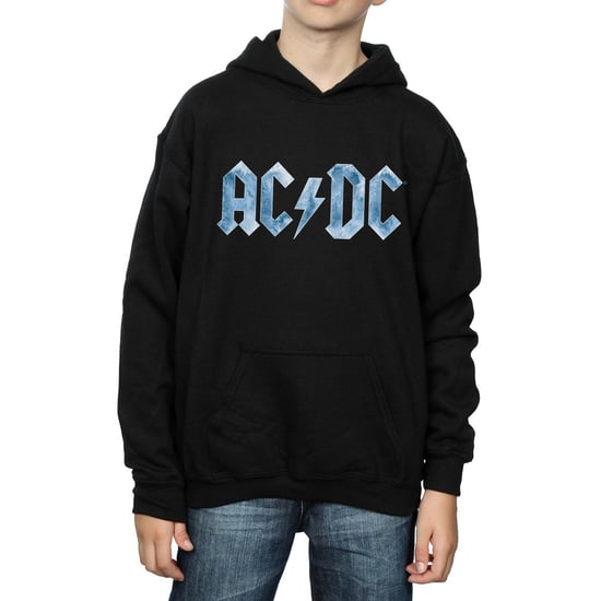 AC/DC Jongens Blauw Ijs Logo Hoodie (Zwart) - Image 3