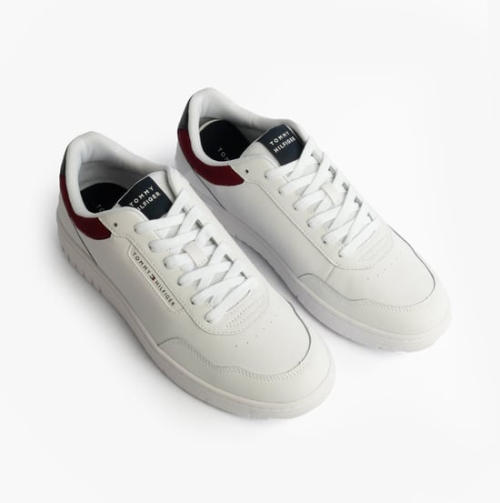 Tommy Hilfiger Th Basket Core Lth Heren Court Sneakers Rwb - Image 2