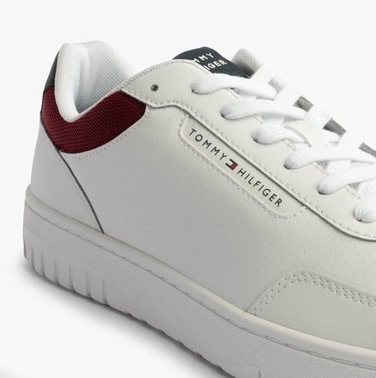 Tommy Hilfiger Th Basket Core Lth Heren Court Sneakers Rwb - Image 6