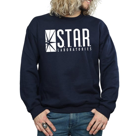 DC Comics Heren The Flash STAR Labs Sweatshirt (Marineblauw) - Image 3
