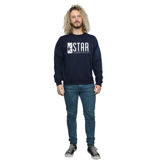 DC Comics Heren The Flash STAR Labs Sweatshirt (Marineblauw) - Image 4
