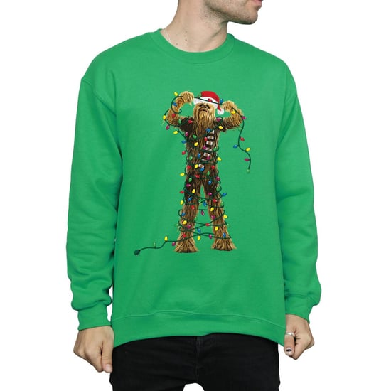 Star Wars Heren Chewbacca Kerstverlichting Sweatshirt (Iers Groen) - Image 3