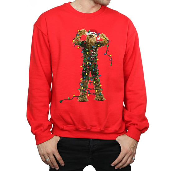 Star Wars Heren Chewbacca Kerstverlichting Sweatshirt (Rood) - Image 3