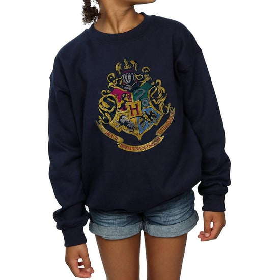 Harry Potter Meisjes Zweinstein Huizen Katoenen Sweatshirt (Marineblauw) - Image 1