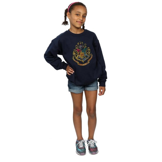 Harry Potter Meisjes Zweinstein Huizen Katoenen Sweatshirt (Marineblauw) - Image 5