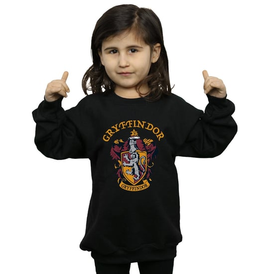 Harry Potter Meisjes Gryffindor Katoenen Sweatshirt (Zwart) - Image 2