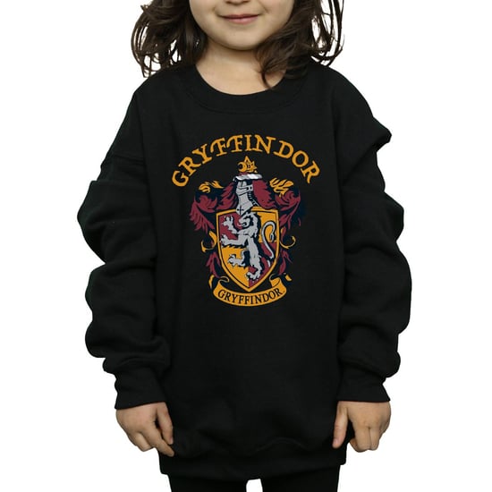 Harry Potter Meisjes Gryffindor Katoenen Sweatshirt (Zwart) - Image 3