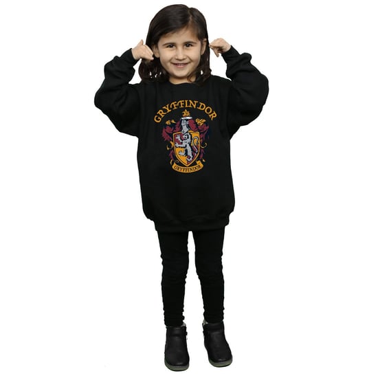 Harry Potter Meisjes Gryffindor Katoenen Sweatshirt (Zwart) - Image 4
