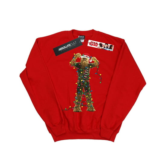 Star Wars Jongens Chewbacca Kerstverlichting Sweatshirt (Rood) - Image 1