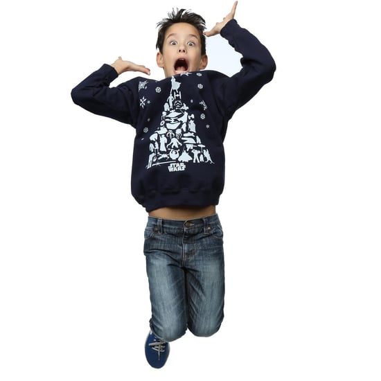 Star Wars Sweatshirt met kerstboom voor jongens (Marineblauw) - Image 4