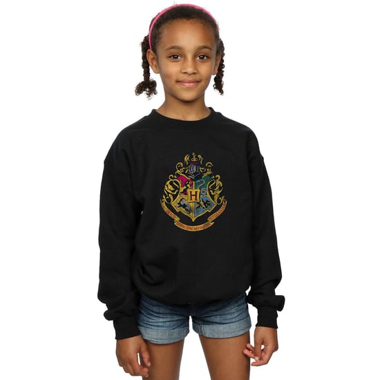 Harry Potter Meisjes Zweinstein Huizen Katoenen Sweatshirt (Zwart) - Image 3
