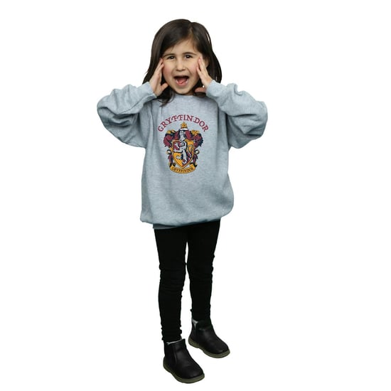 Harry Potter Meisjes Gryffindor Katoenen Sweatshirt (Sportgrijs) - Image 4