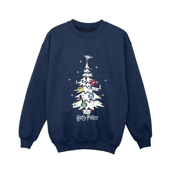 Harry Potter Sweatshirt met kerstboom voor jongens (Marineblauw) - Image 1