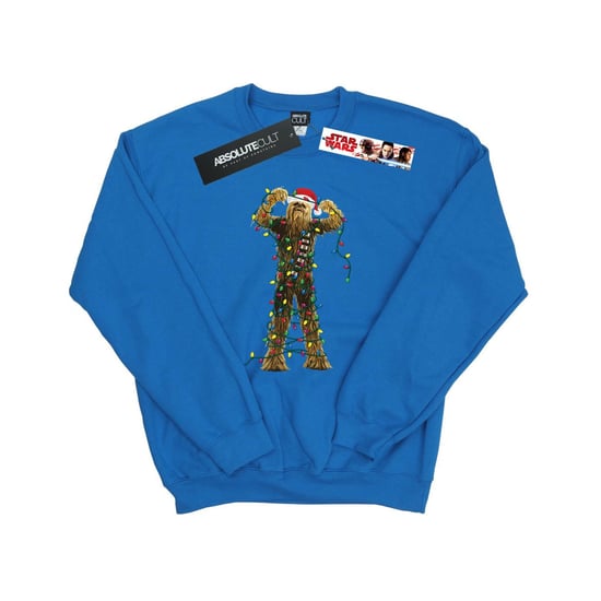 Star Wars Chewbacca Christmas Lights Sweatshirt - herr (Kunglig blå) - Image 1