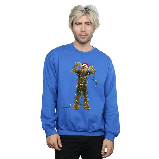 Star Wars Chewbacca Christmas Lights Sweatshirt - herr (Kunglig blå) - Image 2