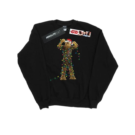 Star Wars Chewbacca Christmas Lights Sweatshirt - herr (Svart) - Image 1